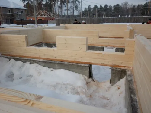 Строительство дома Исток из клееного бруса