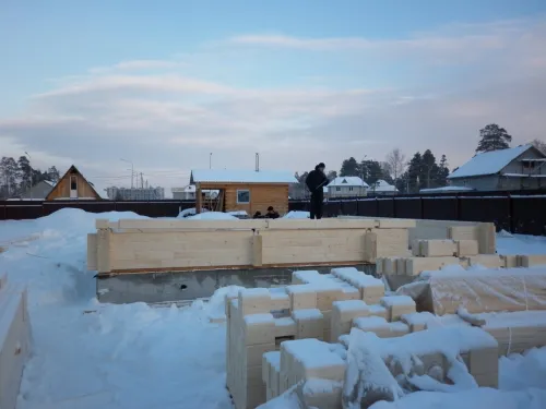 Строительство дома Исток из клееного бруса