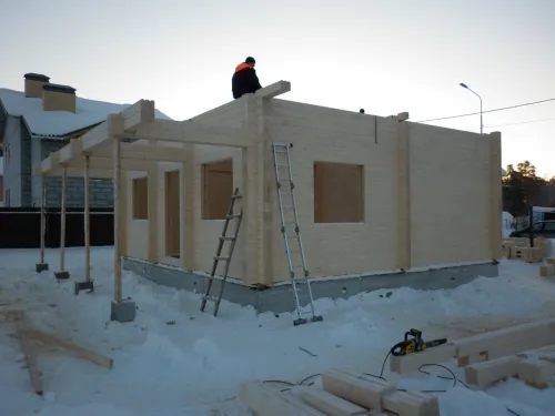 Строительство дома Исток из клееного бруса