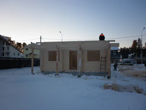 Строительство дома Исток из клееного бруса
