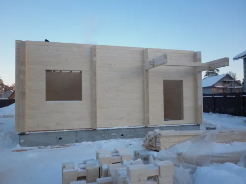 Строительство дома Исток из клееного бруса